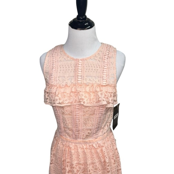 Disney Princess Teen Girl's M Medium Sleeveless Sheath Dress NWT Blush Lace - Picture 2 of 11